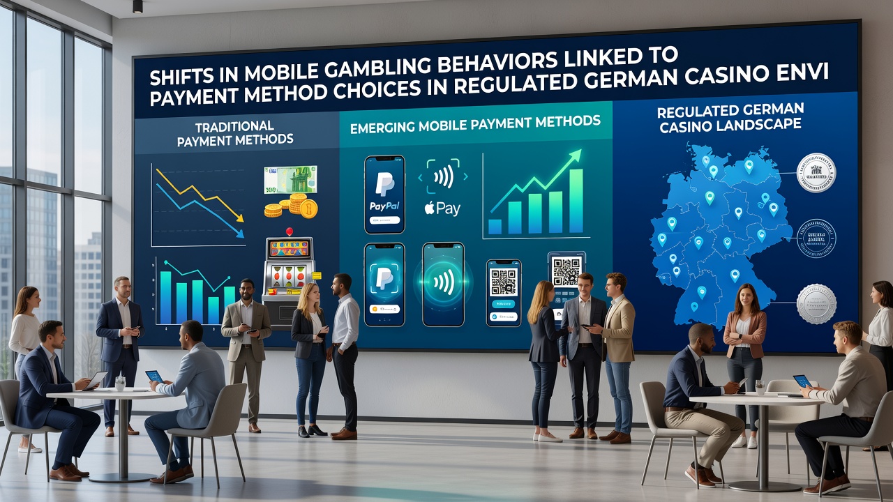 Grafische Übersicht zu Zahlungsmethoden und mobilen Spieltrends in deutschen Casinos